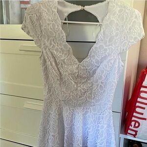 White lace dress